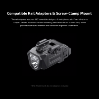O-LIGHT PL X 1200 Lumens Dual Beams Φακός Όπλου - Image 6