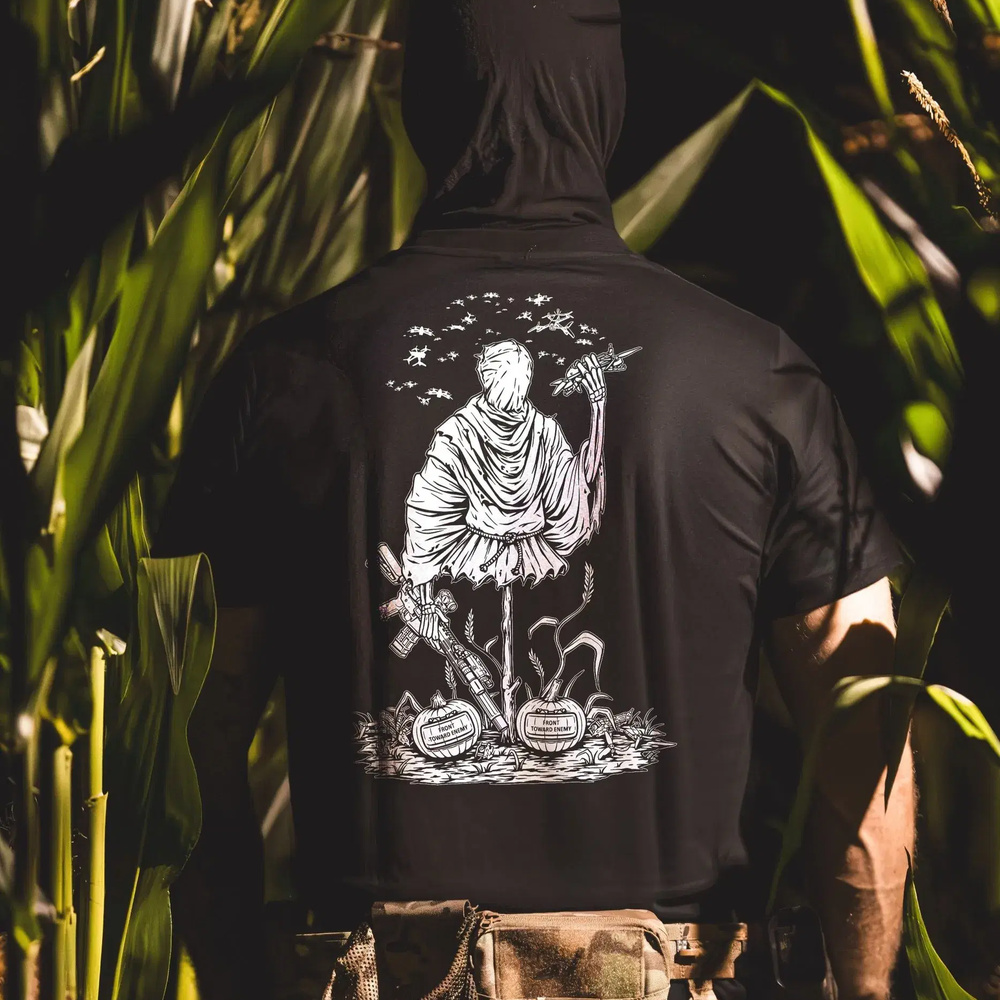 01_Halloween-Scarecrow-Tee-4_3 THE TRACE Halloween Scarecrow Tee - Image 1