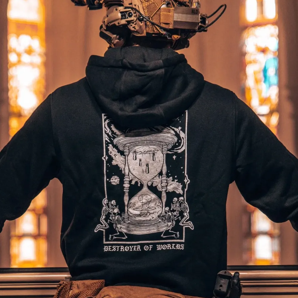 01_destroyer-of-world-black-hoodie_1 THE TRACE Destroyer Of Worlds Φούτερ - Image 1